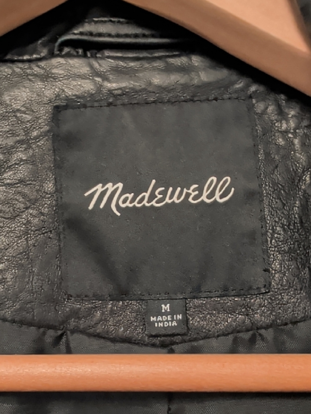 Madewell Black Leather Moto Jacket - Picture 2 of 9